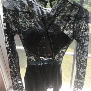 Hand rhinestoned contemporary costume